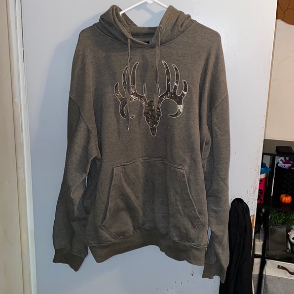 Green Black Antler Hoodie - Picture 1 of 4